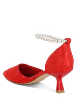 laika lace kitten heel sandals#color_red