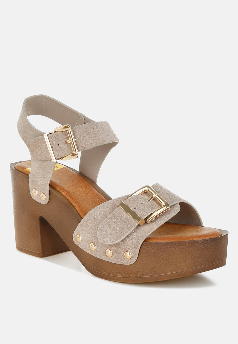 lhasa real suede leather clog sandals#color_beige 