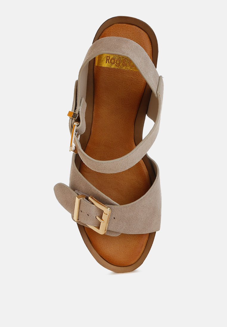 lhasa real suede leather clog sandals#color_beige 