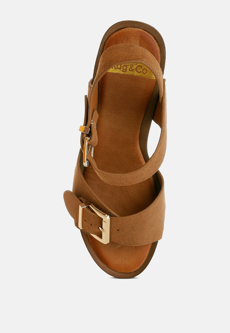 lhasa real suede leather clog sandals#color_tan