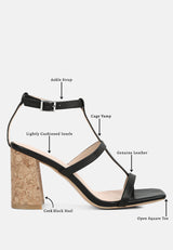 MIRABELLA Open Square Toe Block Heel Sandals in Black#color_black