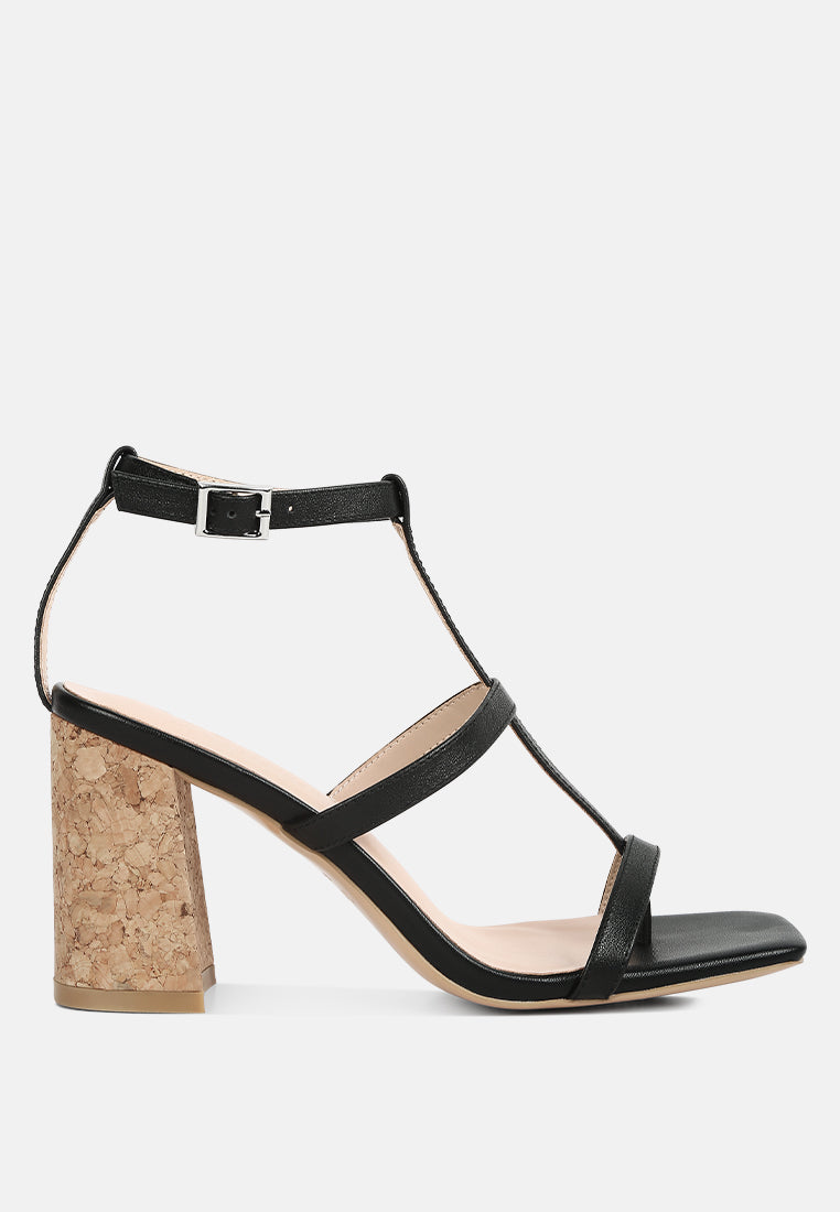 MIRABELLA Open Square Toe Block Heel Sandals in Black#color_black