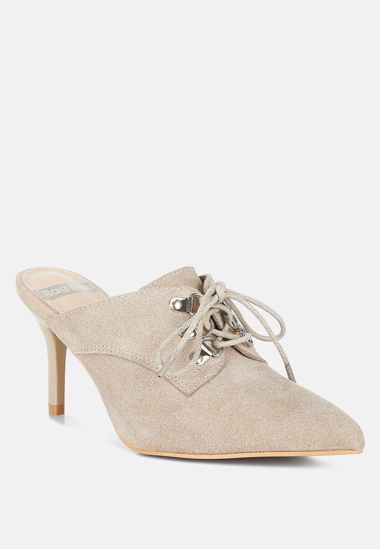 miladi suede stiletto mules#color_beige