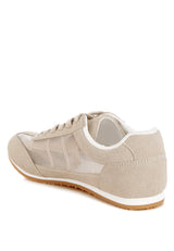 milon microfiber & mesh sneakers#color_beige