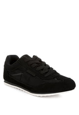 milon microfiber & mesh sneakers#color_black