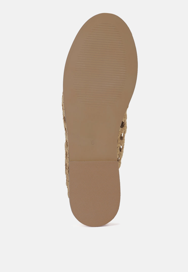 miyako handcrafted soft suede leather flats#color_tan