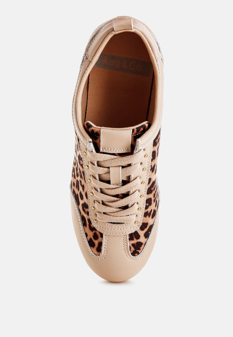 narati leopard print real leather sneakers#color_leopard