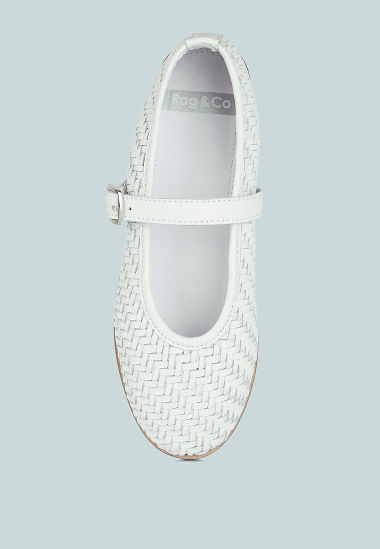 nazuka handcrafted real suede leather flats#color_white