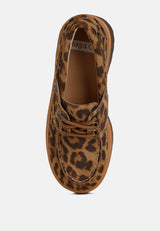 onglur leopard print suede oxford loafers#color_leopard