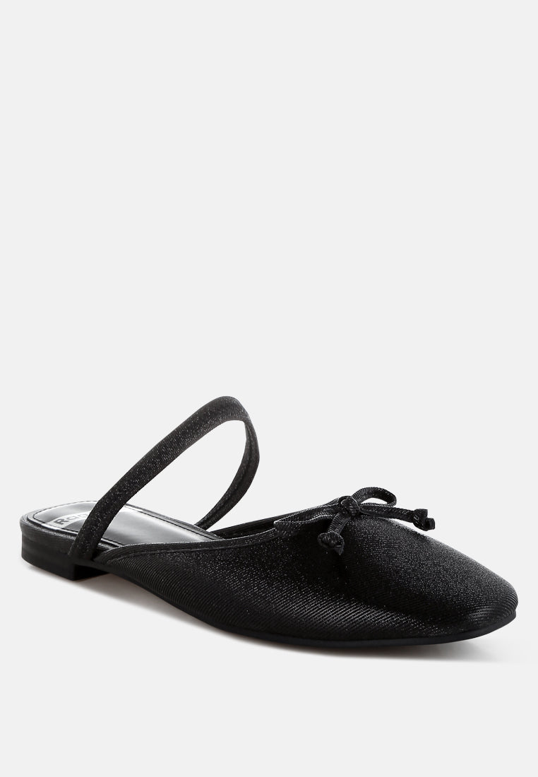 opalia glitter ballet mules#color_black