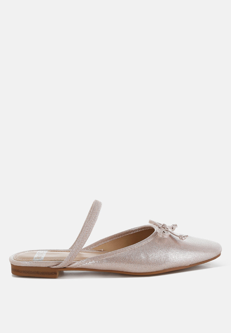 opalia glitter ballet mules#color_champagne gold