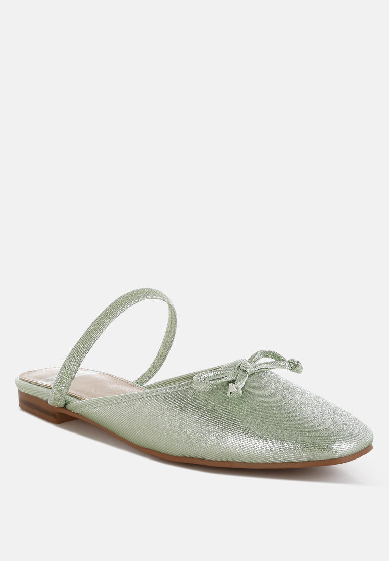 opalia glitter ballet mules#color_green