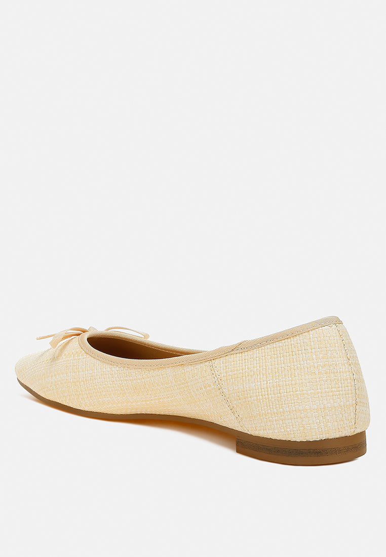 paper rings raffia ballet flats#color_natural