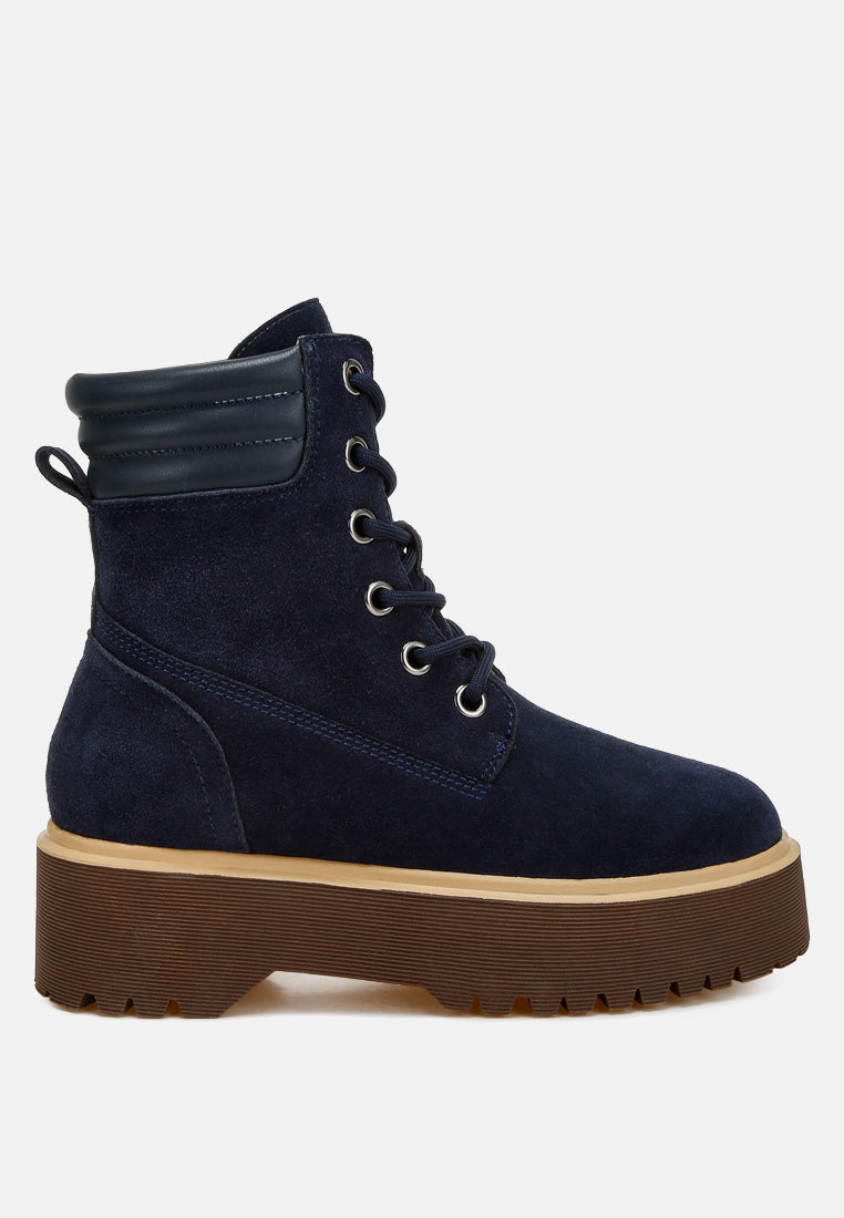 parula high ankle suede boots#color_navy