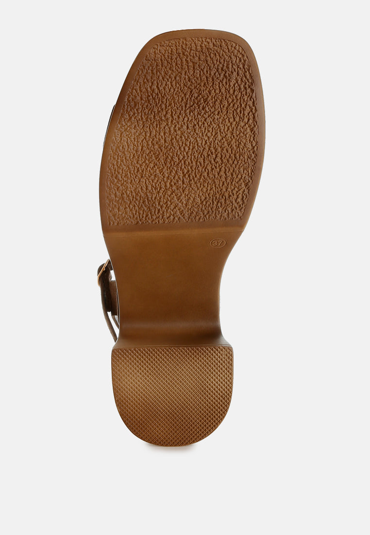 pikansa studded real suede clog sandals#color_brown