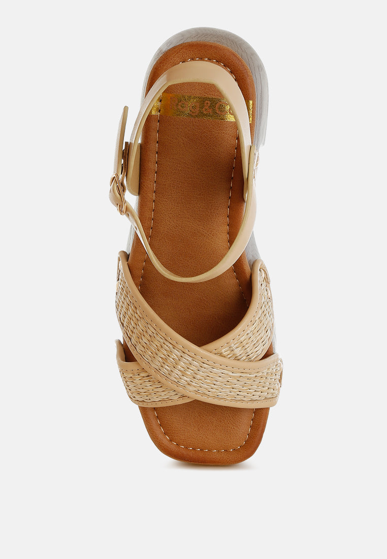 qasa studded raffia clog sandals#color_natural