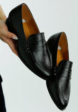 durance studded suede loafers#color_black