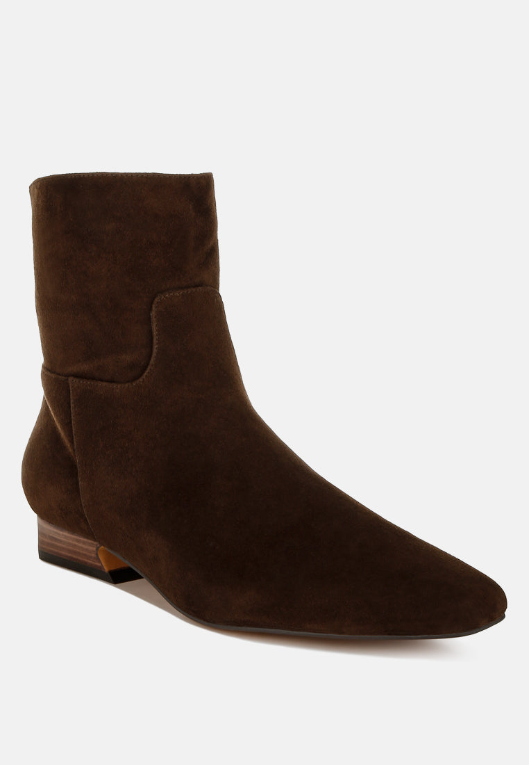 hakra flared heel suede boots#color_brown