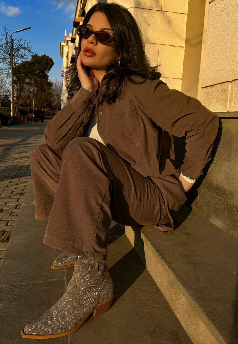 costello rhinestones embellished cowboy boots#color_taupe