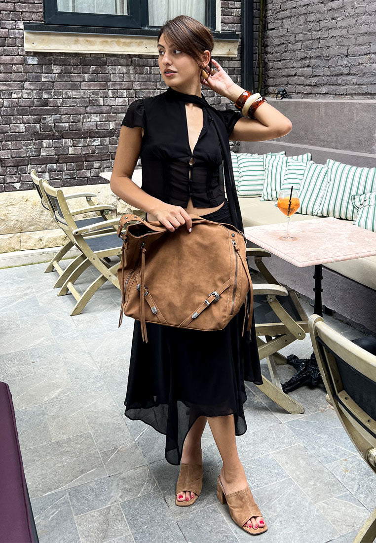 citarum real suede leather slip ons#color_tan