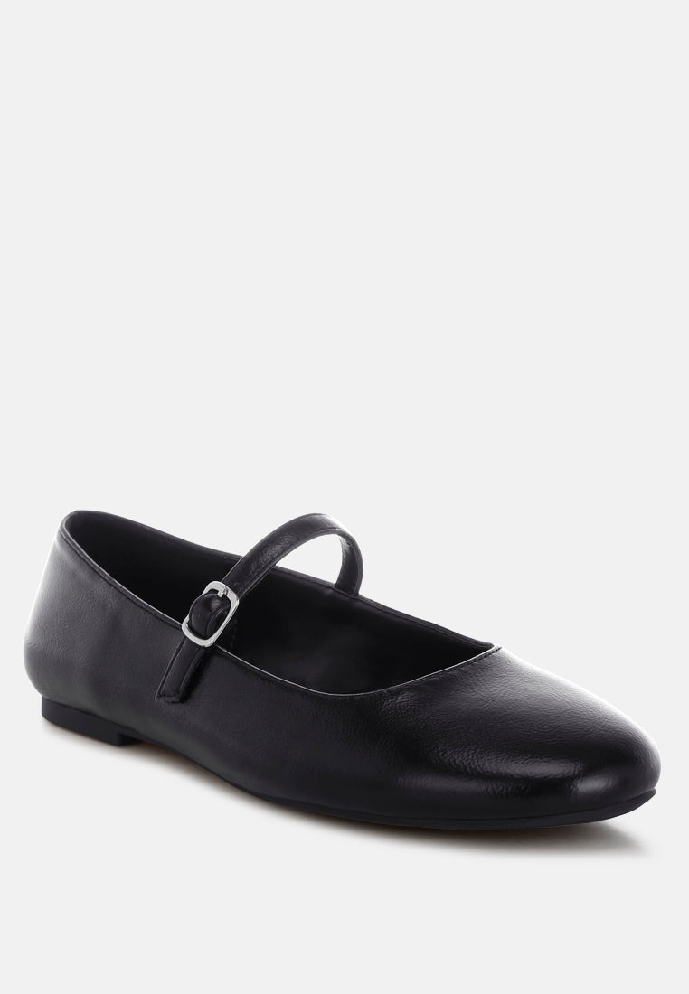 humbal mary jane flats#color_black-metallic faux leather