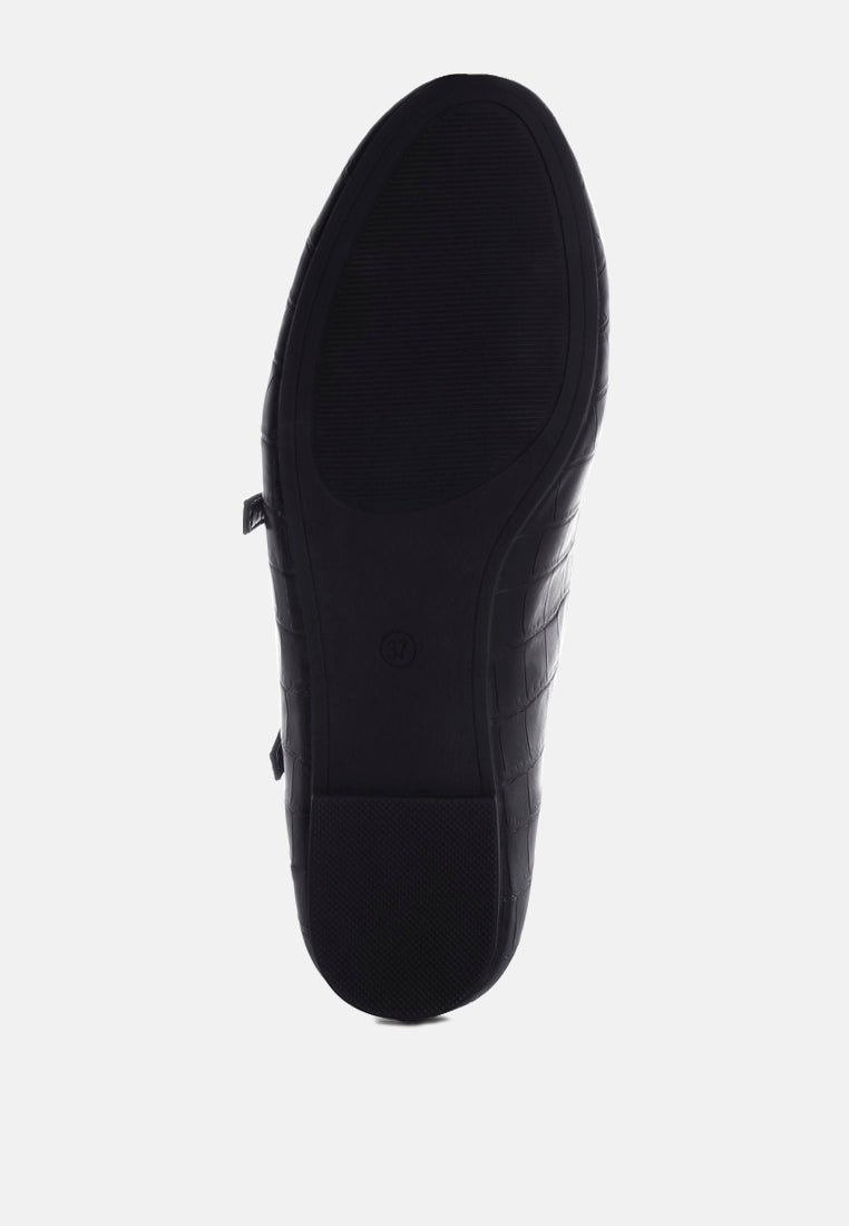 chirola mary jane ballet flats#color_black-croco faux leather