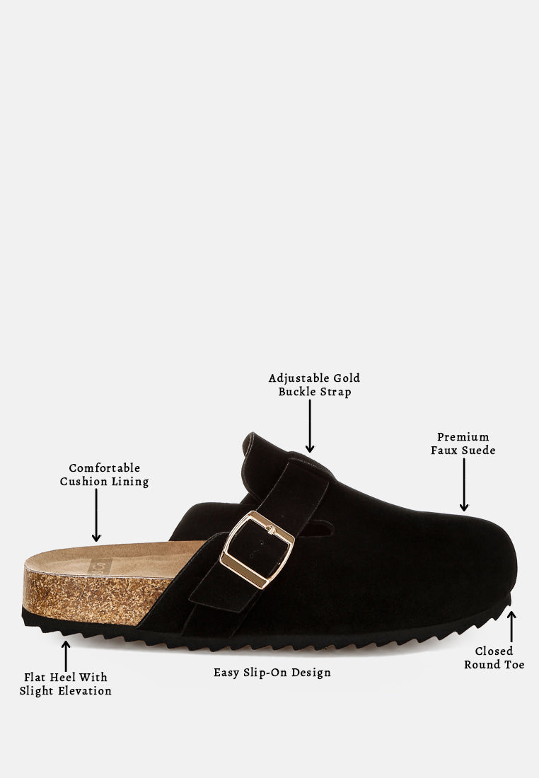 ratiha buckle accent slip-on footbed mules#color_black