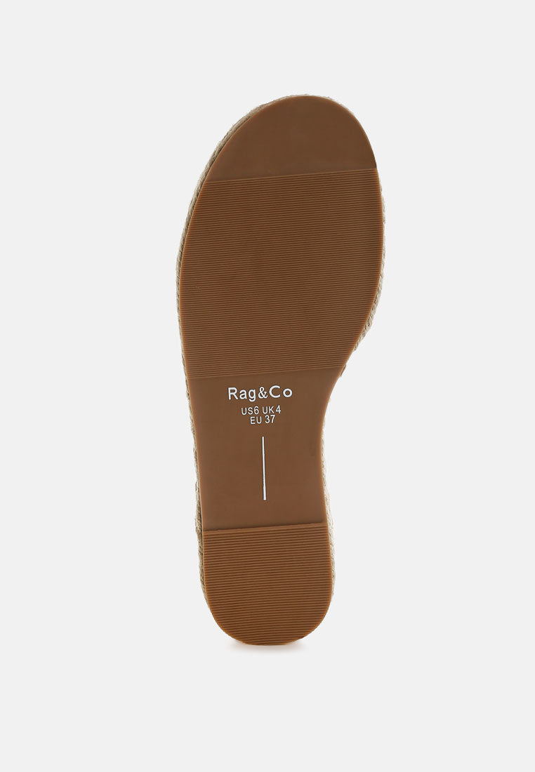 huntra real soft leather espadrille flatforms#color_light tan