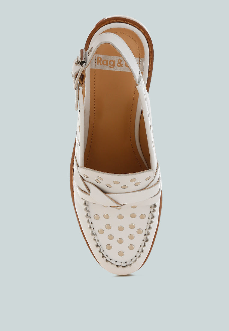 remykin braided penny strap loafers#color_white