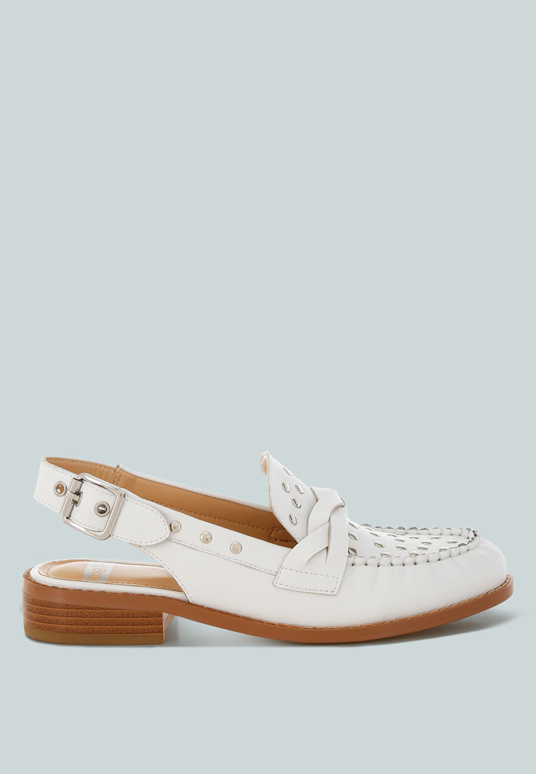 remykin braided penny strap loafers#color_white