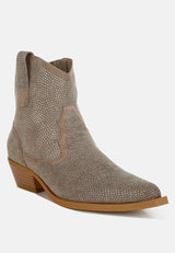 costello rhinestones embellished cowboy boots#color_taupe