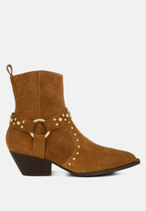 rodeo studded suede ankle boots#color_beige