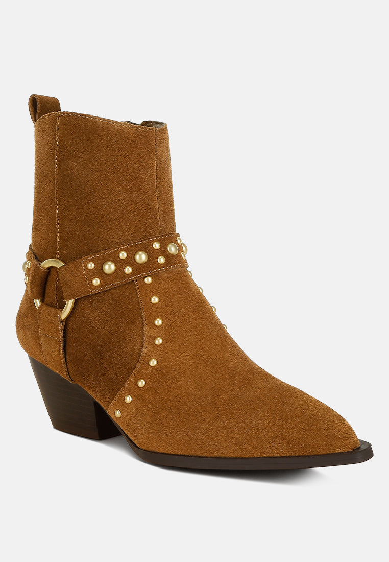 rodeo studded suede ankle boots#color_beige