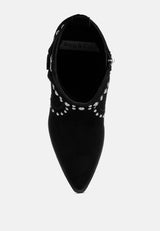 rodeo studded suede ankle boots#color_black