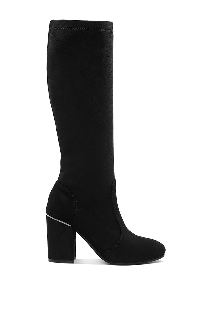 saloniki microfiber calf boots#color_black