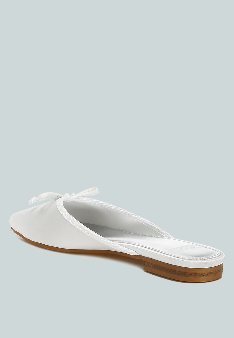 taylena satin bow detail mules#color_white