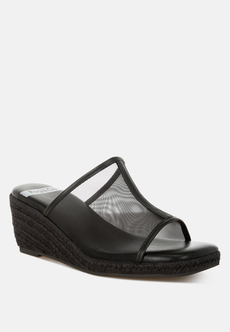 seraphine breathable mesh slip-on wedges#color_black