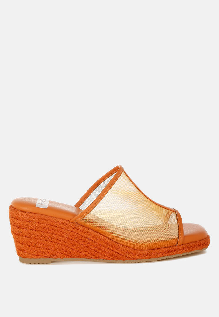 seraphine breathable mesh slip-on wedges#color_orange