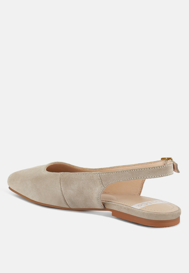 sozani genuine suede leather slingback flats#color_beige