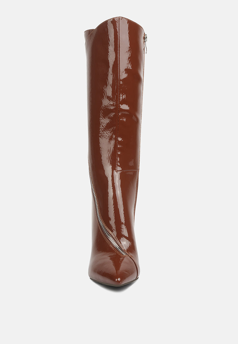 Buy Tsaroh Zip Around Calf Boot In Tan | Boots | Rag & Co United