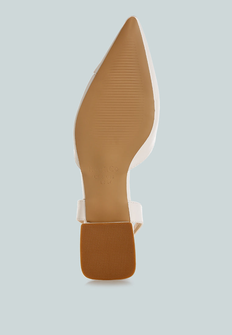 tijay soft real leather slingback sandals#color_white