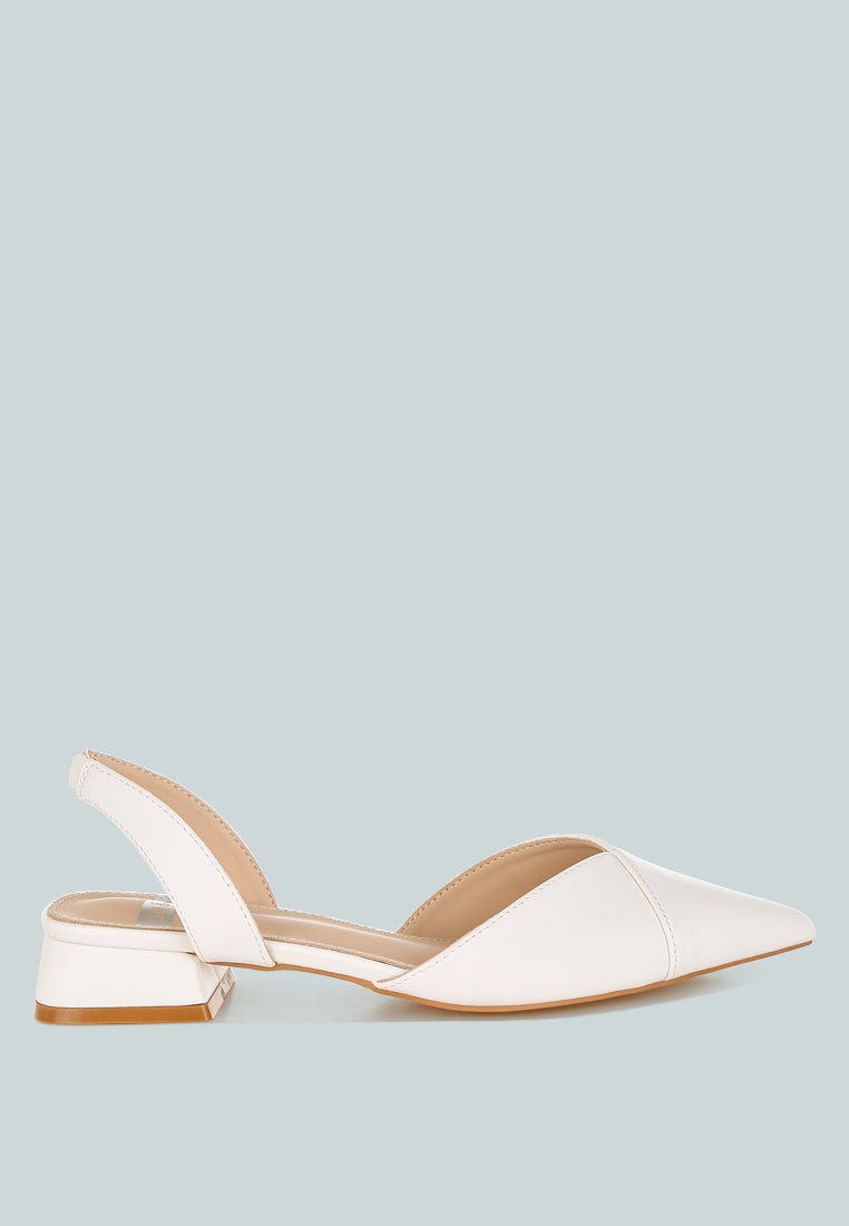 tijay soft real leather slingback sandals#color_white