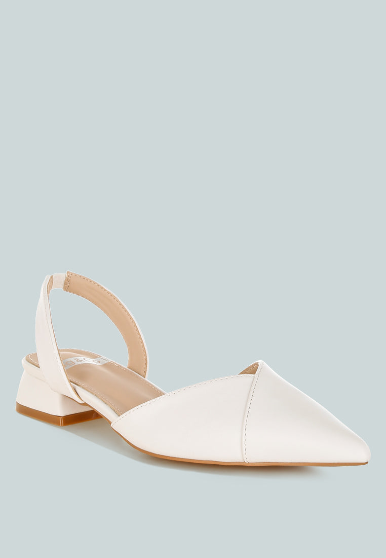 tijay soft real leather slingback sandals#color_white