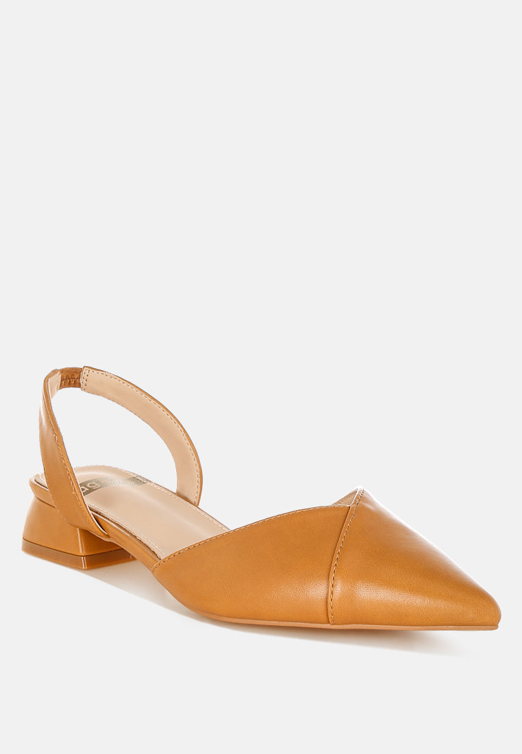 tijay soft real leather slingback sandals#color_tan