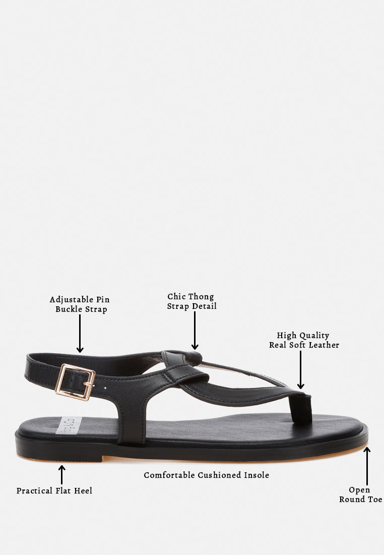 torad thong toe cut-out flats#color_black