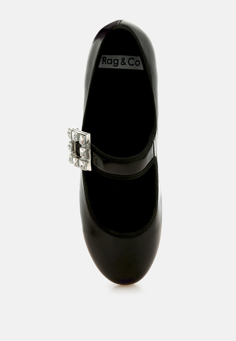 upstage brooch mary jane sandals#color_black