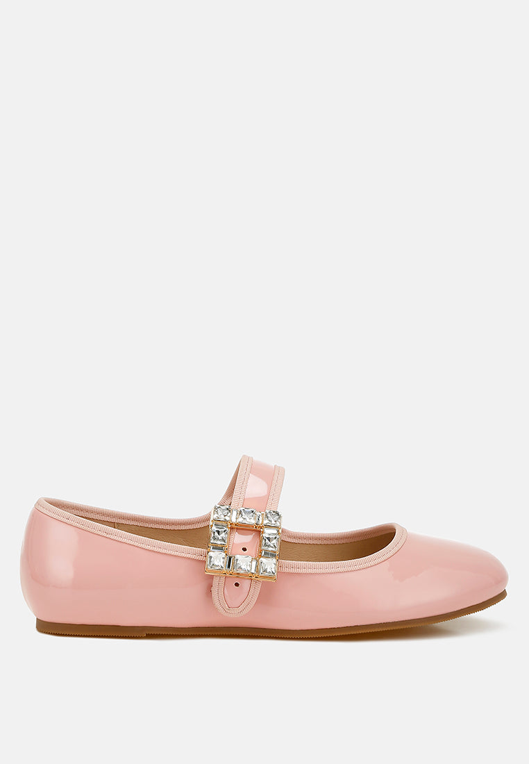 upstage brooch mary jane sandals#color_pink