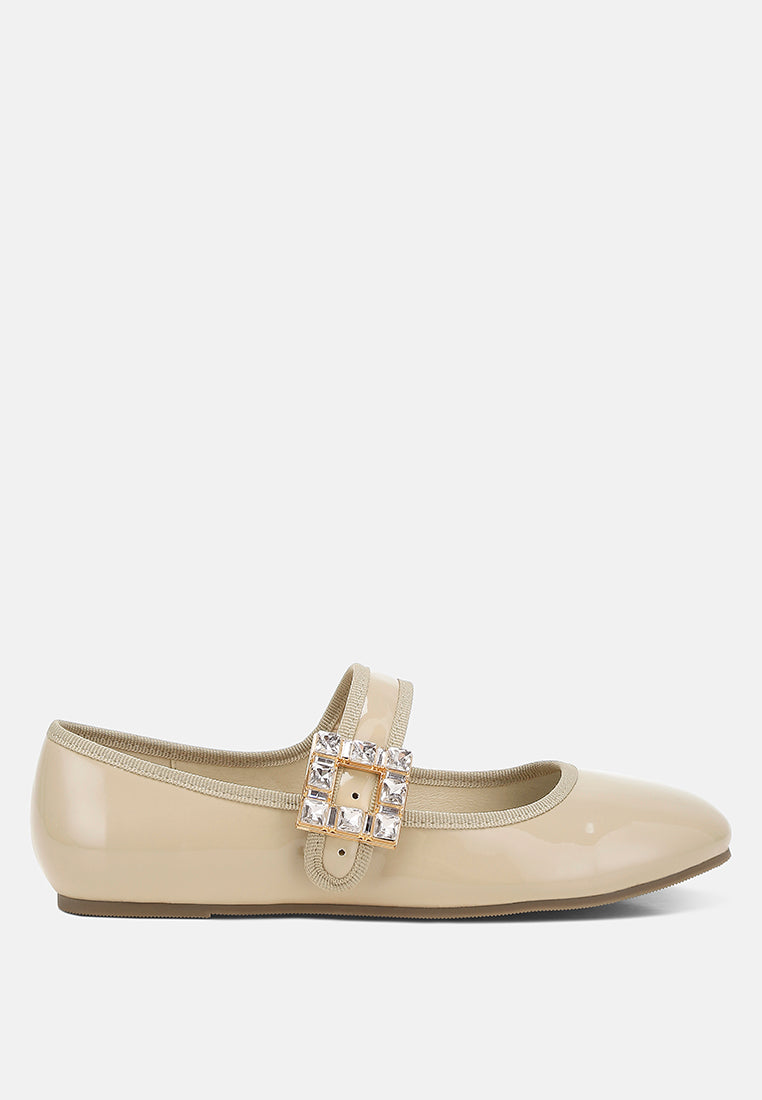 upstage brooch mary jane sandals#color_beige