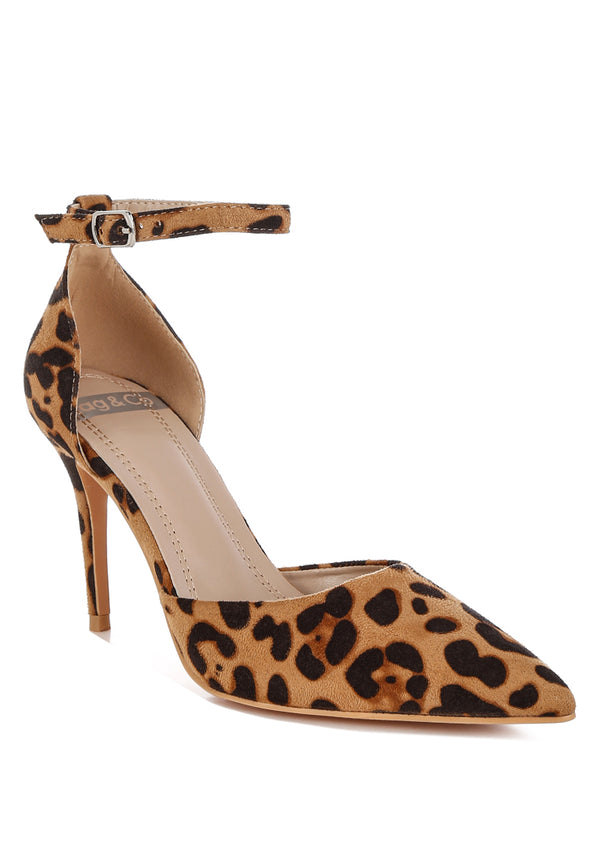 ushra microfiber stiletto sandals#color_leopard