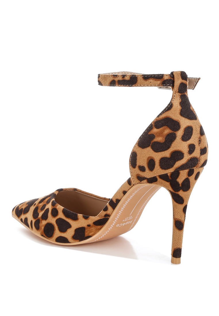 ushra microfiber stiletto sandals#color_leopard